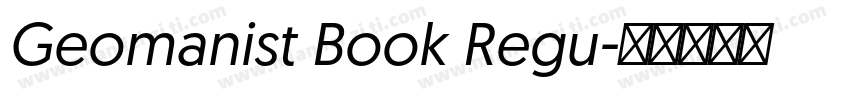 Geomanist Book Regu字体转换